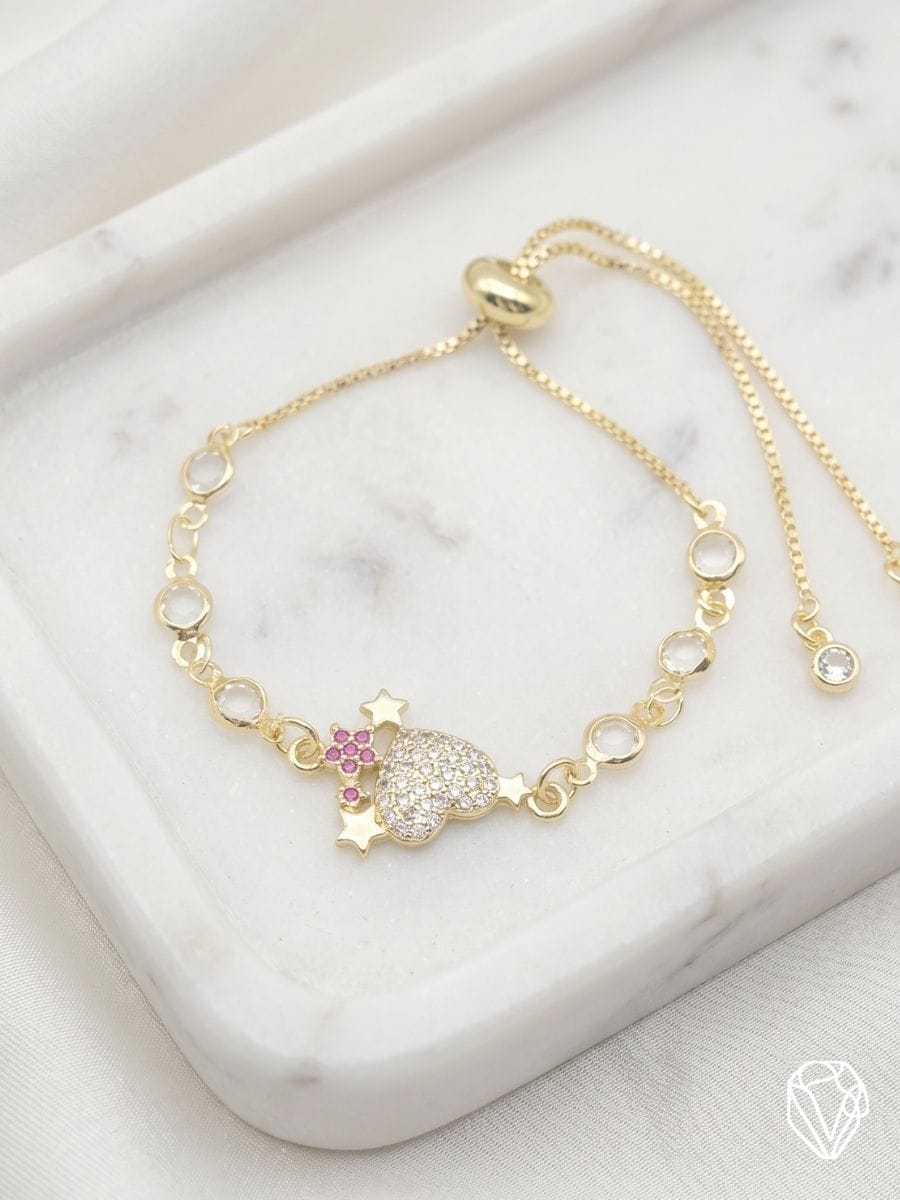 Pulsera Corazón — Oro Laminado Americano | Varelis
