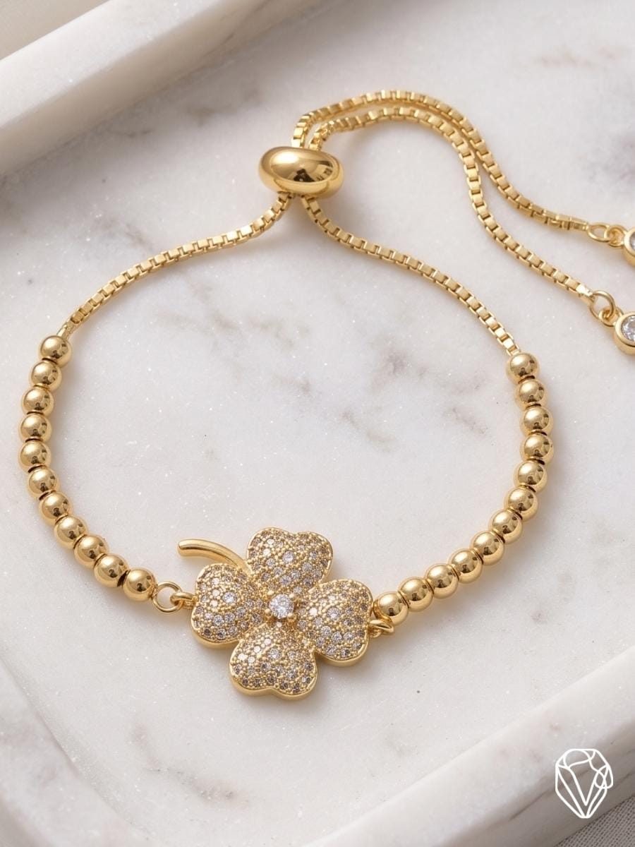 Pulsera Trébol — Oro Laminado Americano | Varelis