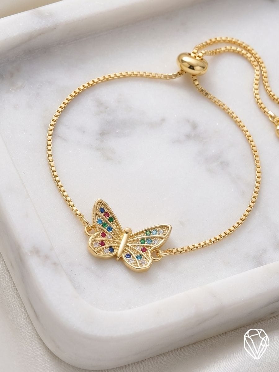 Pulsera Mariposa — Oro Laminado Americano | Varelis