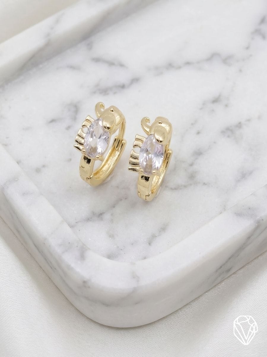 Aretes Elefante Cristal