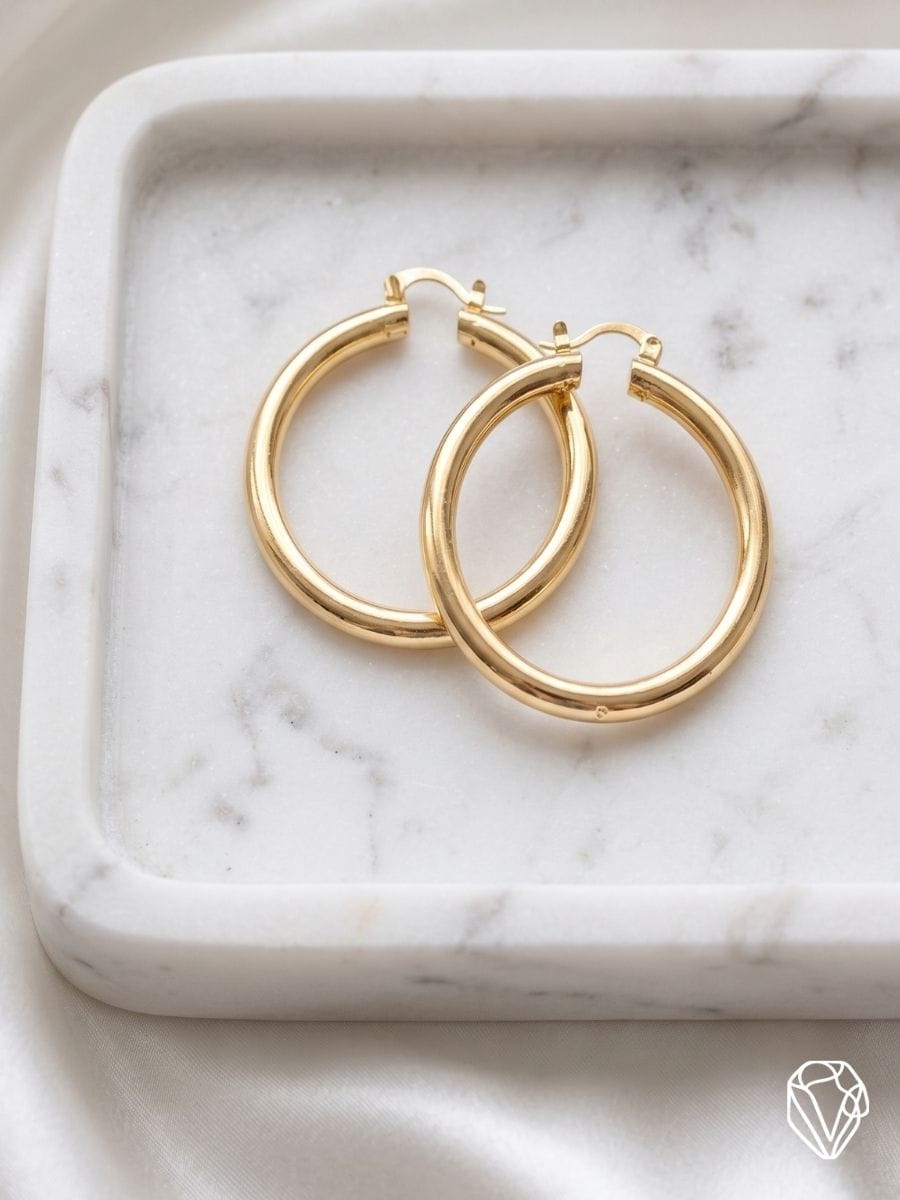Aretes Argolla Oval Mediana