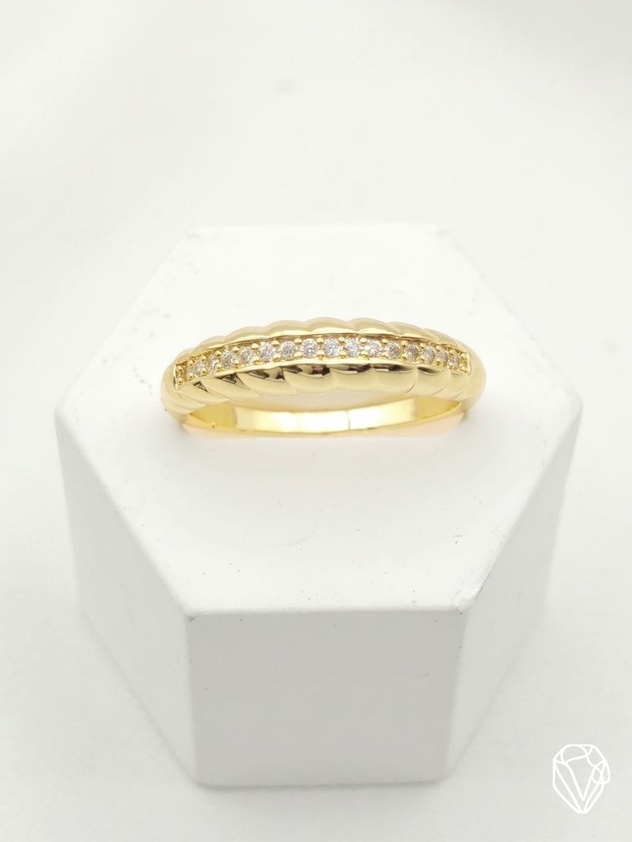 Anillo Onda Oro — Oro Laminado Americano | Varelis