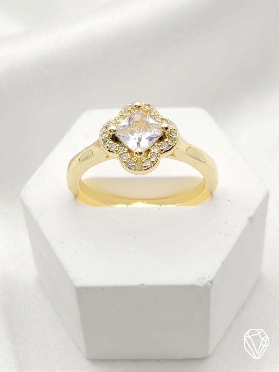 Anillo Flor Oro — Oro Laminado Americano | Varelis