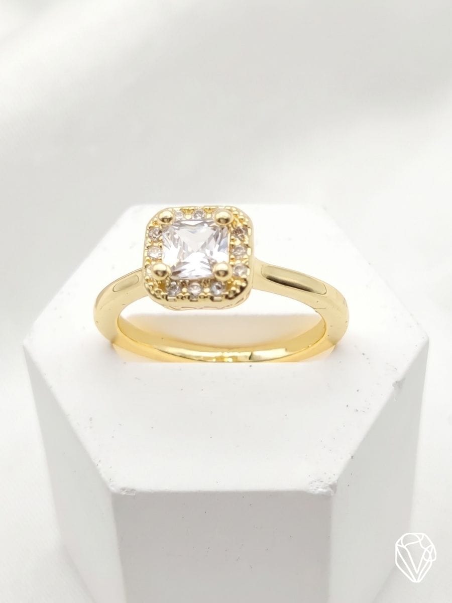 Anillo Halo Oro — Oro Laminado Americano | Varelis
