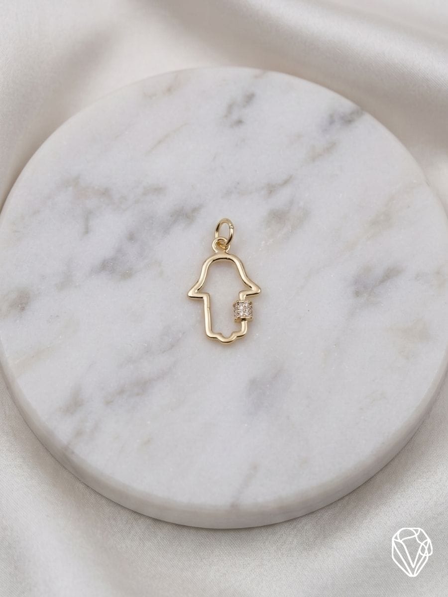 Dije Mano de Fátima — Oro Laminado Americano | Varelis Joyería